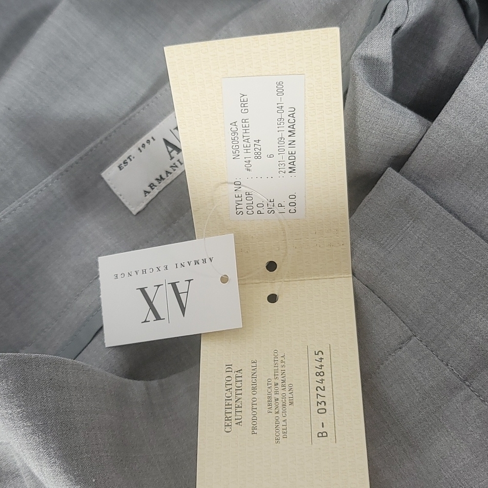 Armani Exchange front zippered skirt size 6 New - Picture 5 of 5